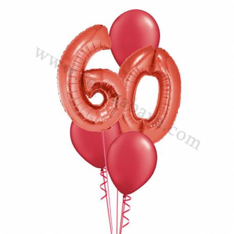 XXL dekoracija iz balonov 60 let, modra