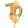 XXL dekoracija iz balonov 70 let, srebrna