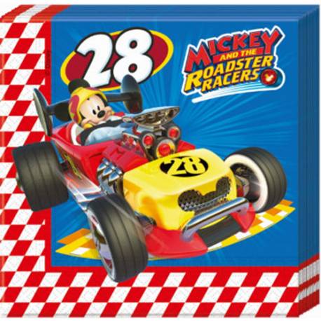 Serviete 33x33 cm, Mickey Racers 20/1