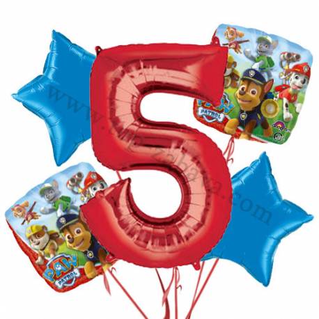 Paw Patrol balonska dekoracija, 4. rojstni dan