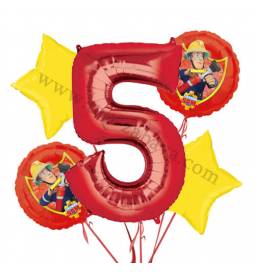 Gasilec Samo balonska dekoracija, 4. rojstni dan