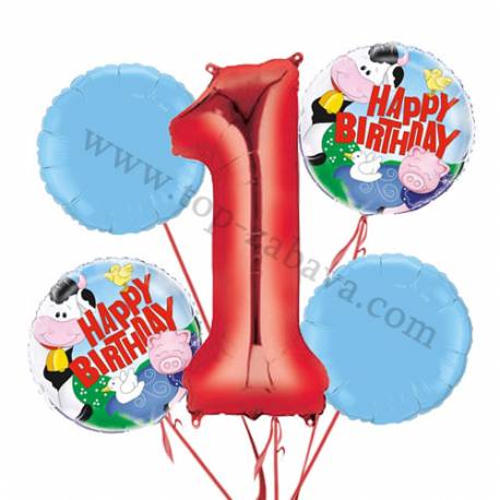 Gasilec Samo balonska dekoracija, 1. rojstni dan