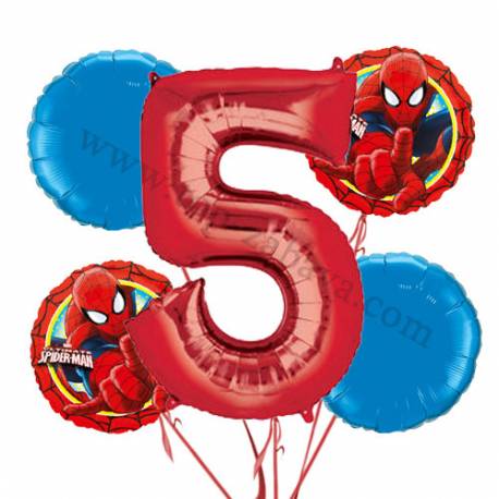 Spiderman balonska dekoracija, 4. rojstni dan