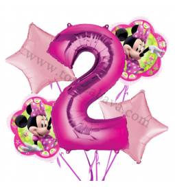 Minnie Mouse balonska dekoracija, 1. rojstni dan