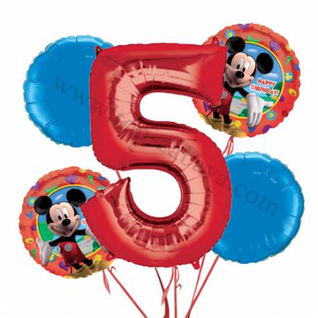 Miki Mouse balonska dekoracija, 4. rojstni dan