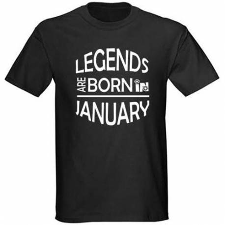 Majica za rojstni dan, Legends january, črna