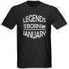 Majica za rojstni dan, Legends january, črna