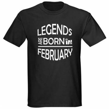 Majica za rojstni dan, Legends february, črna
