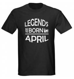 Majica za rojstni dan, Legends april, črna