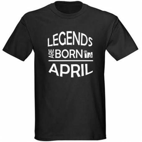 Majica za rojstni dan, Legends april, črna