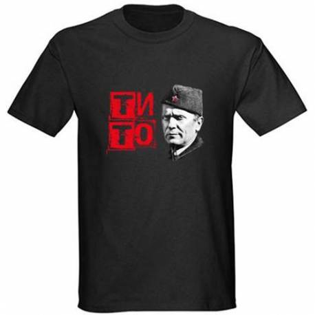Majica Tito Partizan, črna
