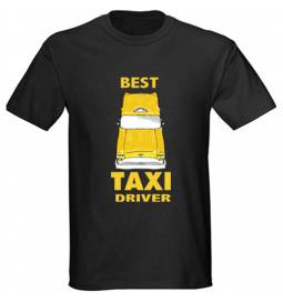 Majica za rojstni dan Najboljši taksist - črna