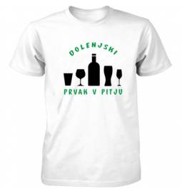 Majica Dolenjski prvak v pitju