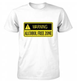 Majica Alcohol free zone