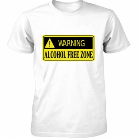 Majica Alcohol free zone