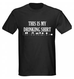 Majica Drinking shirt, črna