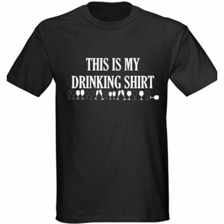 Majica Drinking shirt, črna
