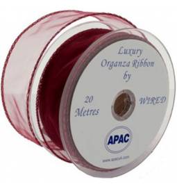 Organza trak širine 5 cm, Zlata