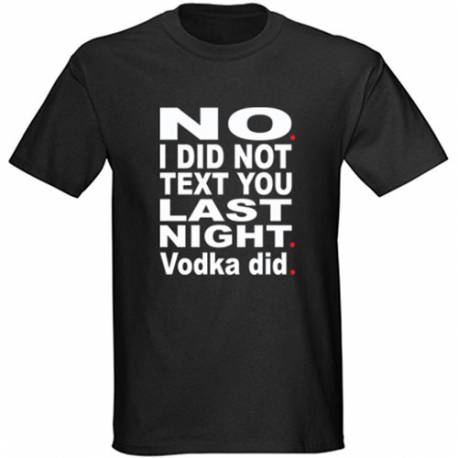Majica Vodka did, črna
