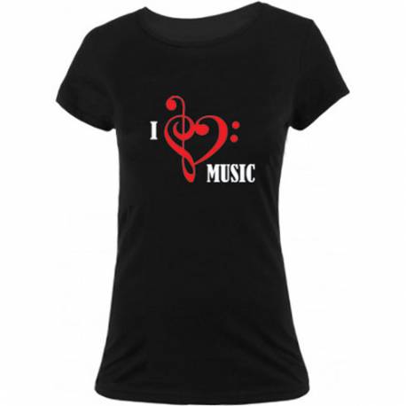 Majica Love music, ženska