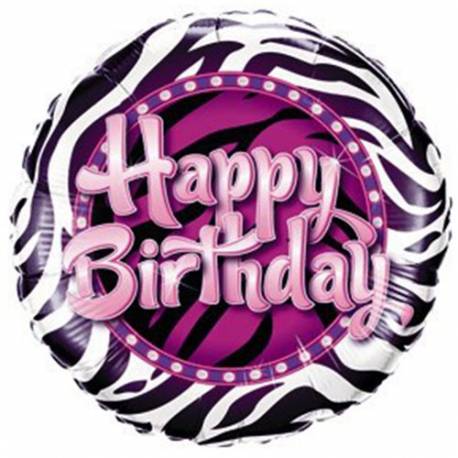 Folija balon Happy Birthday Dots Glitz