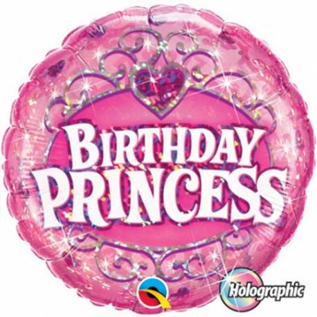 Folija balon Happy Birthday Elegant Damask