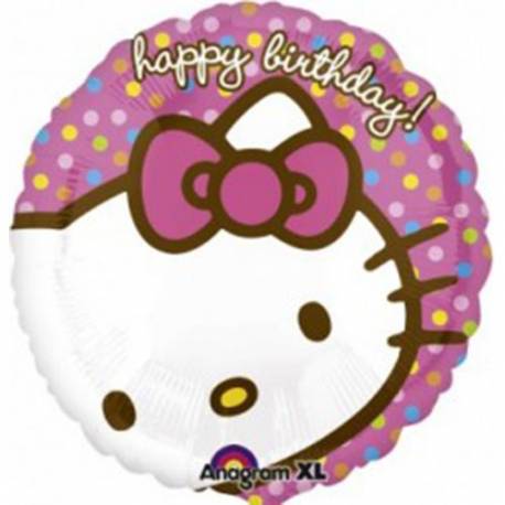 Folija balon Happy Birthday Hello Kitty