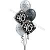 Dekoracija iz balonov za 40 let, elegant, manjša
