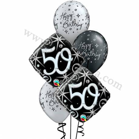 Dekoracija iz balonov za 40 let, elegant