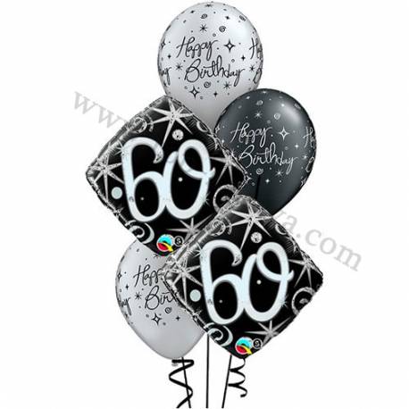Dekoracija iz balonov za 50 let, elegant
