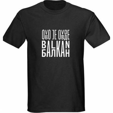 Majica Ovo je Balkan, črna