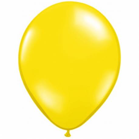 Lateks baloni 28 cm, Citron rumeni, 10/1, prozorni