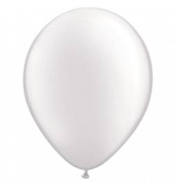 Lateks baloni 28 cm, Beli, 10/1, pearl