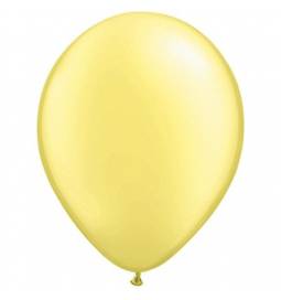 Lateks baloni 28 cm, Lemon Chiffon, 10/1, pearl