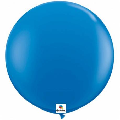 Jumbo lateks balon 90 cm, Črni 2/1