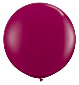 Jumbo lateks balon 90 cm, Ruby Red 2/1