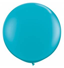 Jumbo lateks balon 90 cm, Smaragdno modri 2/1
