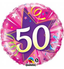 Folija balon 50 let, Elegant Sparkles