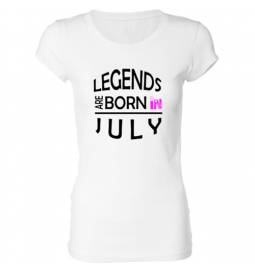 Ženska majica za rojstni dan, Legende Julij