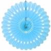Svetlo modra dekorativna pahljača 40,6 cm