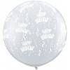 XXL lateks balon Happy Birthday, rdeč