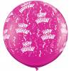 XXL lateks balon Happy Birthday 1, moder