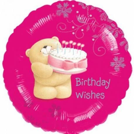 Folija balon Forever Friends Birthday Wish