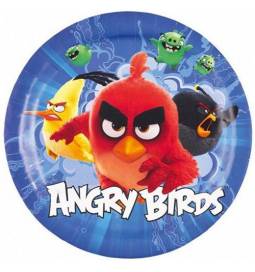 Modri krožniki Angry Birds 23 cm, 8/1