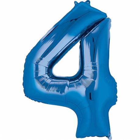 XXL balon številka 4, modra