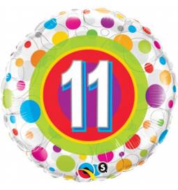 Folija balon 10. rojstni dan, Dots