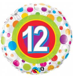 Folija balon 11. rojstni dan, Dots