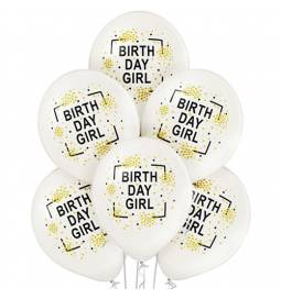 Pastelni baloni Birthday Girl 6/1