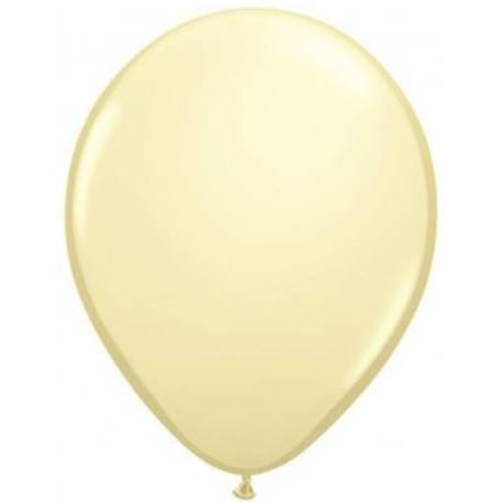 Lateks baloni 28 cm, Krem, 10/1