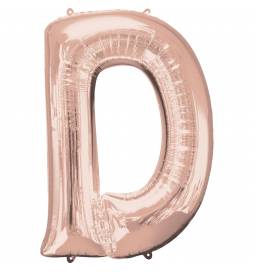 XXL balon črka C, rose gold 86 cm